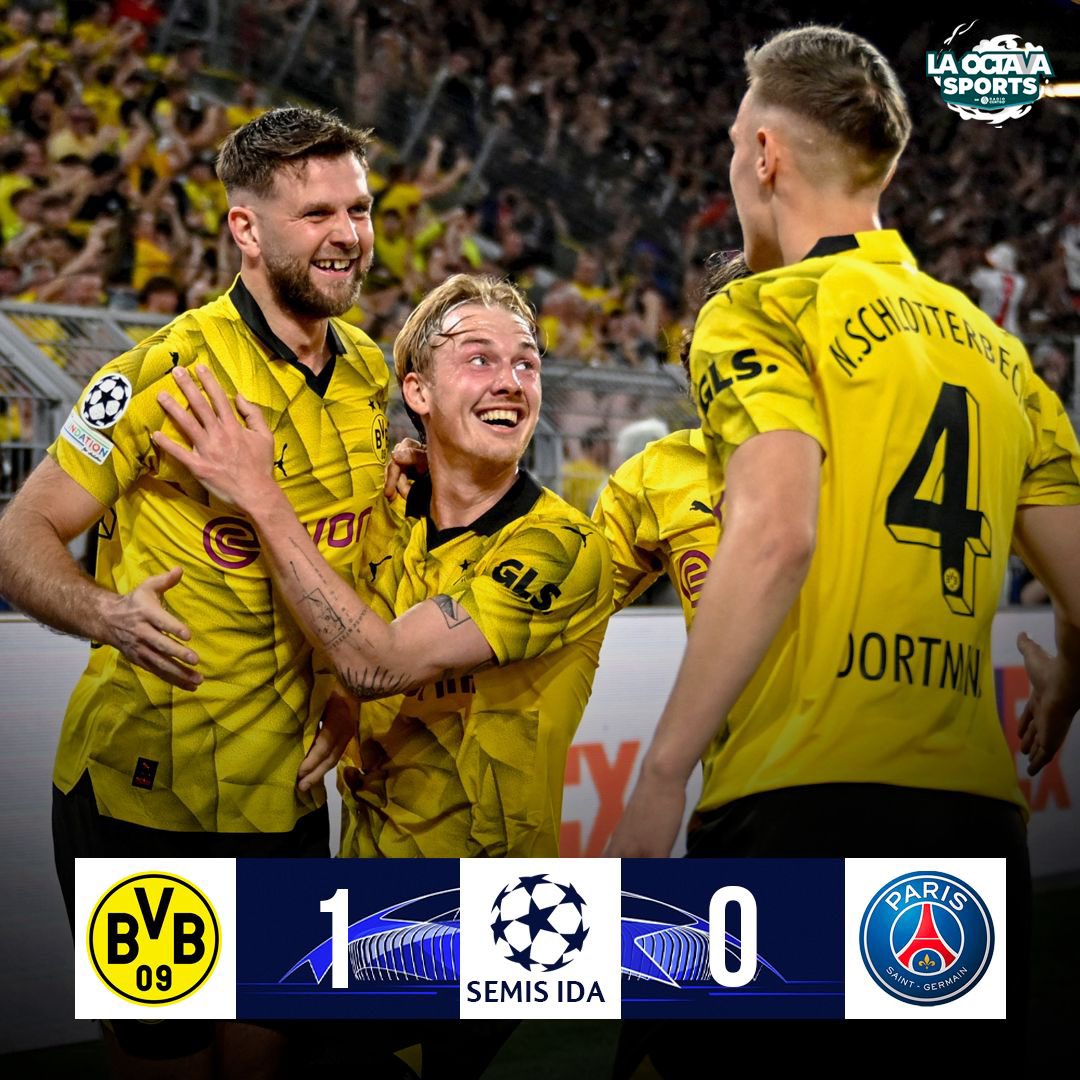 DORTMUND PEGÓ PRIMERO 🔥

El equipo alemán logró secar a  una de las mejores ofensivas de Europa 🔝

La final soñada del PSG ante el Madrid, se está tambaleando 🙈

#TeDaMásEmociones