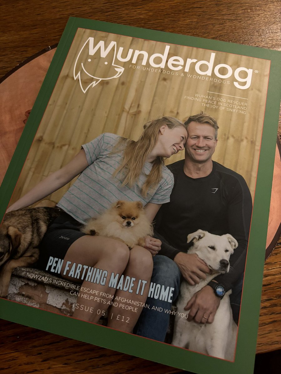 At the time it was a fabulous article and super front cover from @wunderdog_mag 🙏🏼 but I had no idea of the cost from #operationark that was to come… it was a price I was not ready to pay..#OpArkTheBook published by @ClaretPress 8th July #nowzad #nowzaddogs