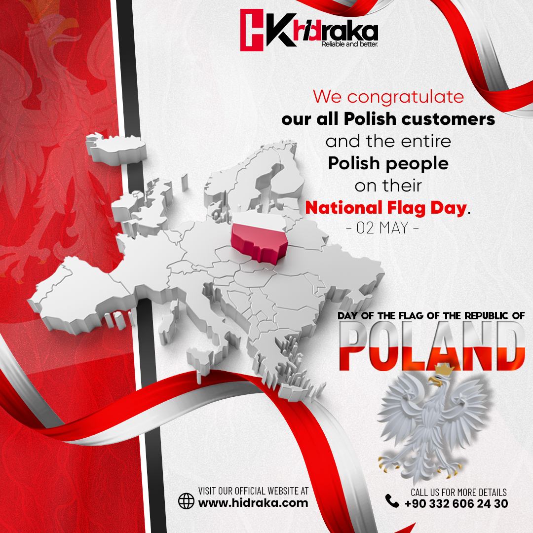 POLAND's NATIONAL FLAG DAY...

We would like to congratulate all of our Polish customers and the entire Polish nation on their National Flag Day.

#hidraka #hydraulic #poland #flagday