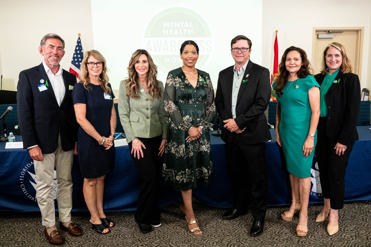 Today, @SHarrisFL hosted a Mental Health Awareness Month roundtable w/ @Floridabha__ @AHCA_FL @ApalacheeCenter C FL Cares Aspire Health Partners @FLHospitalAssn to discuss advancements in the way all organizations are supporting individuals & families w/ mental health resiliency.