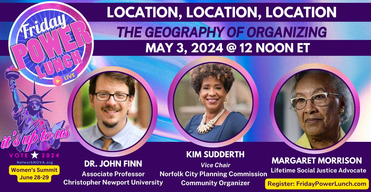 VGA member @johnnyfinn1 is an upcoming guest on @FriPowerLunch. The theme of May 3rd's episode is “Location, location, location: The geography of organizing” Register for FREE at us02web.zoom.us/meeting/regist…