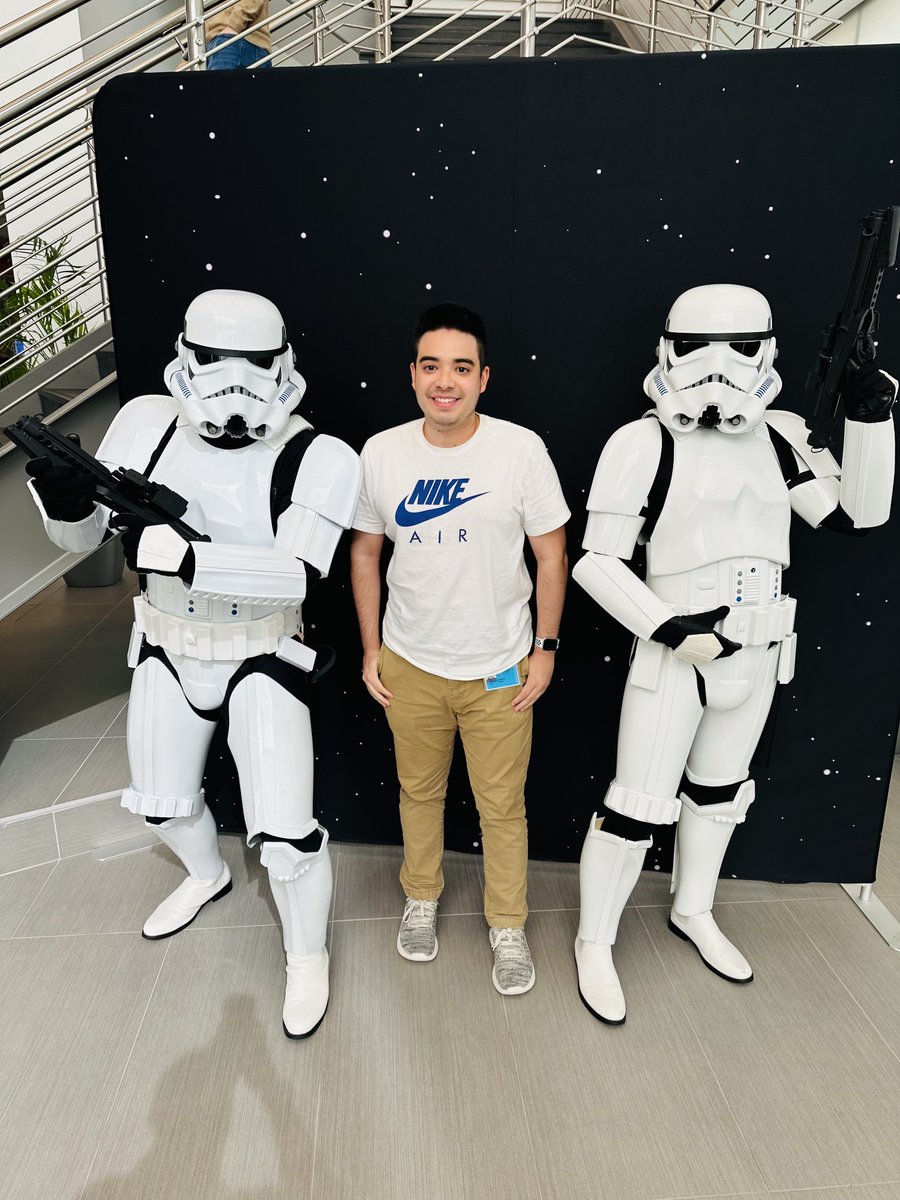 Met a couple friends today at work from a galaxy far far away 👾
