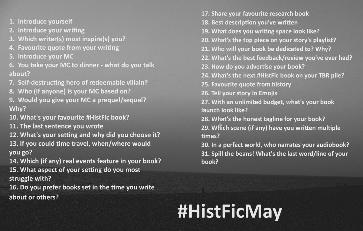 #HistFicMay - day 9 - Will has technically had two prequels already, having been present in A Wider World and Lady, in Waiting. He won't get a sequel, at least as such, but I'm planning a collection of short stories/novellas in my Tudor world and I never say never.