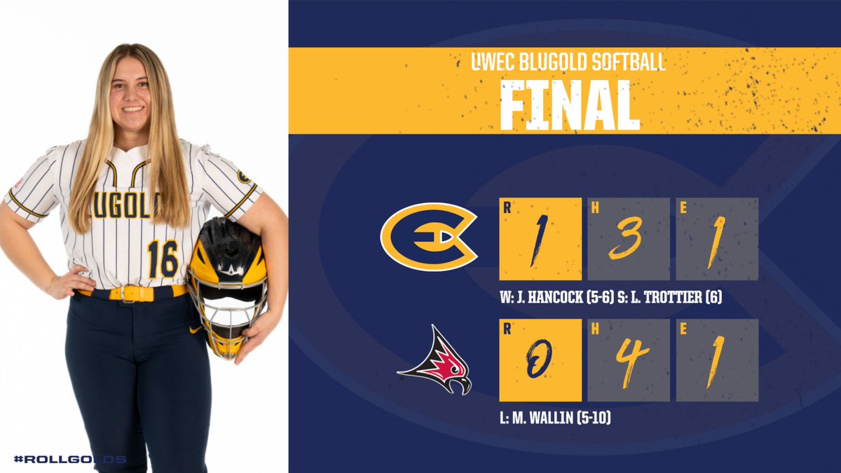 Somebody call @EauClaireFire because this Blugold is ON FIRE! 🔥Molly Marquardt hits her 3rd homer in 3️⃣ straight games to give @UWECSoftball the game 1 victory! #RollGolds