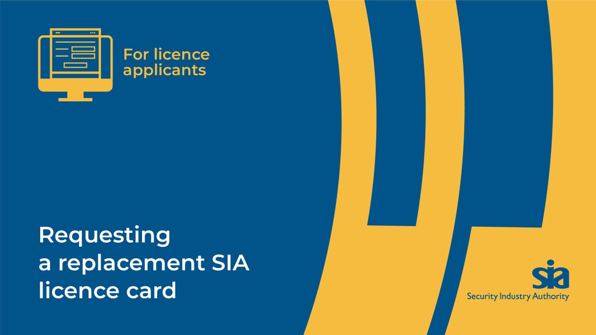 Need to request a replacement SIA licence card?

If your card is lost, stolen, or damaged you should request a replacement licence card as soon as possible.

Watch our new video showing you how to do this: orlo.uk/9ARD3
 
#SIALicensingVideos #PrivateSecurity