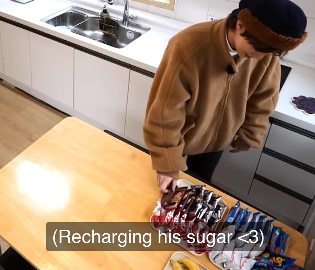 recharging his sugar <3