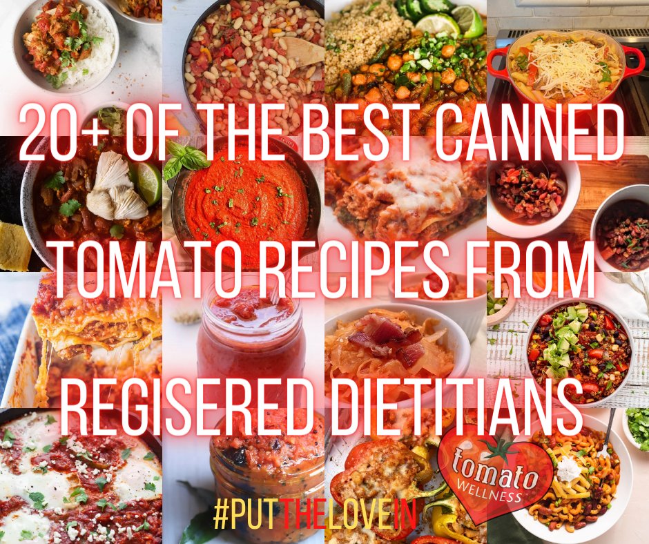 We asked Registered Dietitians for their favorite recipes that feature #CannedTomatoes and WOW! Prepare to drool as you explore this EASY & HEALTHY & DELICIOUS #RecipeRoundUP:  bit.ly/3MWRjU2

#PutTheLoveIn ❤️
