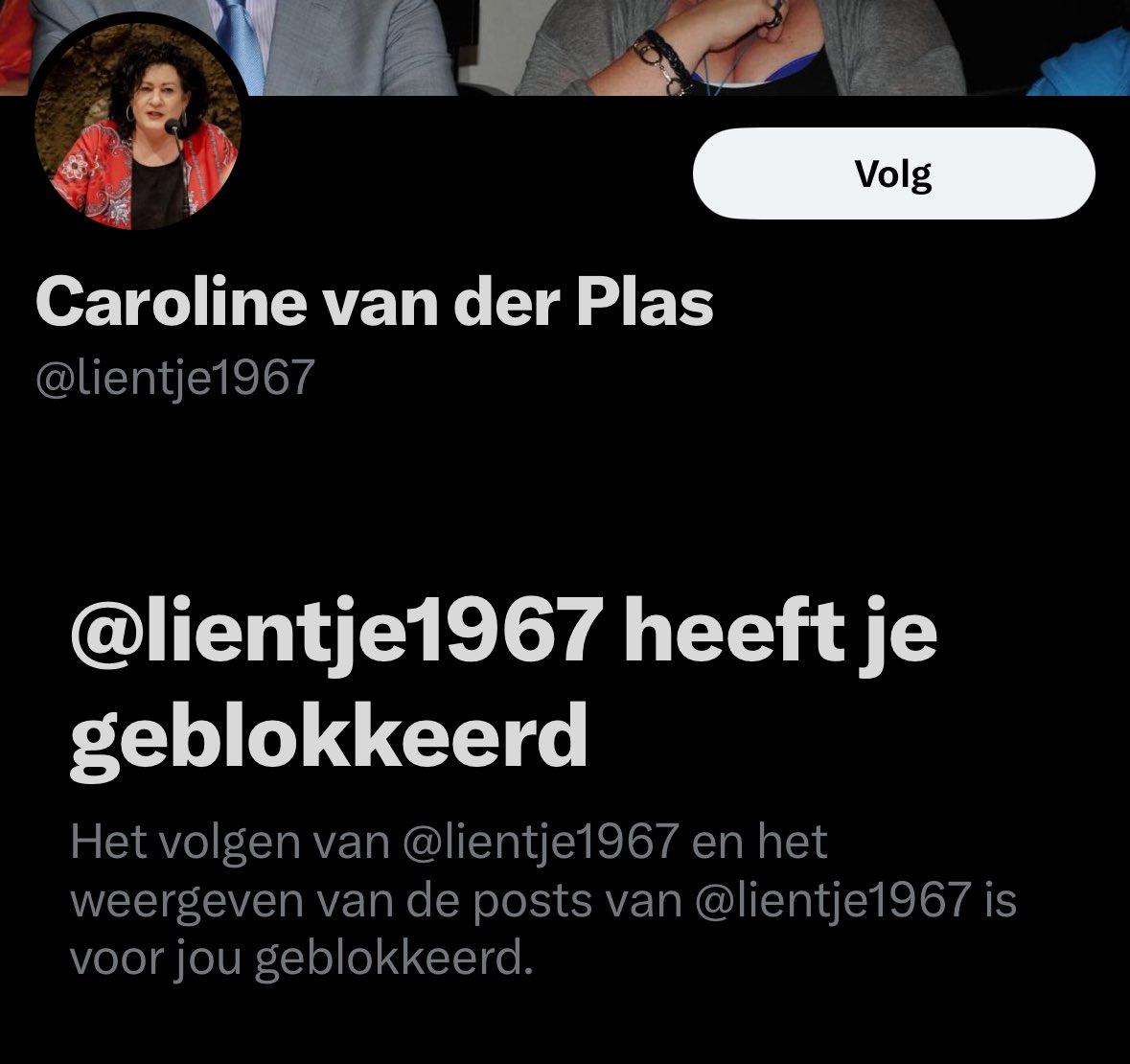 Na deze post aan de Eurocommissaris voor Milieu en zijn belangrijkste teamleden blokkeerde Caroline van der Plas me terwijl ik al jaren een luis in haar pels ben. Blijkbaar raakt het een gevoelige snaar. Ik denk dat ze het niet leuk vindt als dit zich verspreid 😉