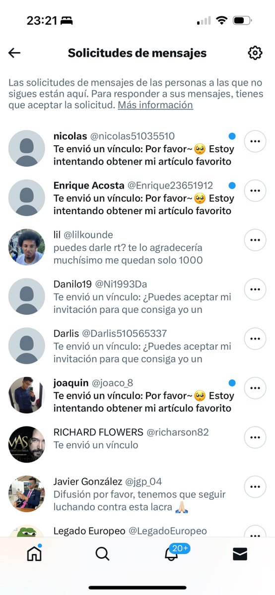 “Seguro que está hablando con muchas tuiteras por dm” Mis jodidos dm: