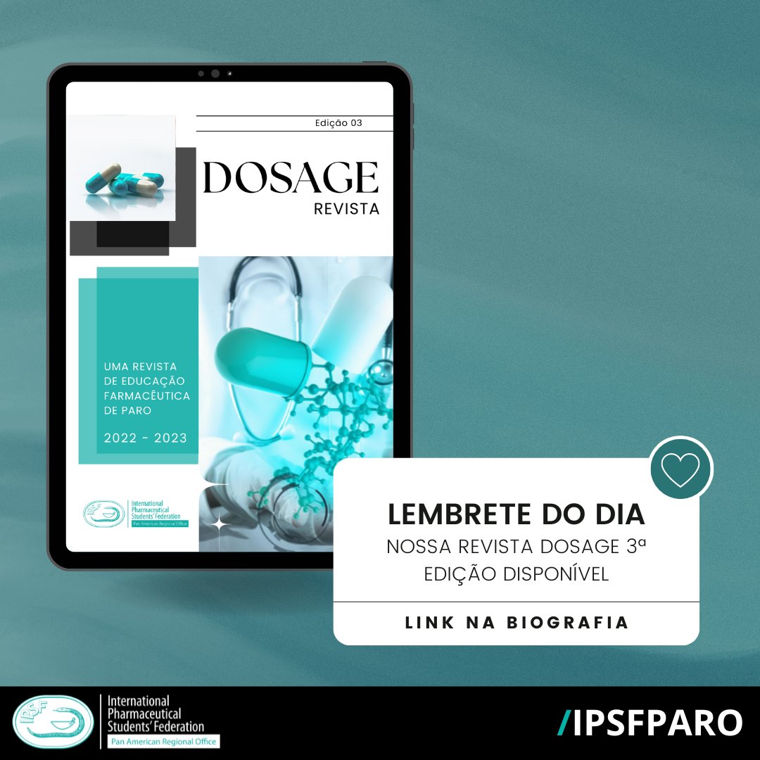 IPSFparo's tweet photo. [EN] 3rd edition of Dosage is now available💊https://t.co/BcATPxlkNf

[ES] Disponible 3° edición de Dosage💊 https://t.co/jOA6NgMuLf

[PT] 3ª edição da Dosage já está disponível💊https://t.co/uSrJsZZaLm

[FR] 3e édition du Dosage est maintenant disponible💊https://t.co/9dKvvTlp1J https://t.co/nSLeQIK9Zo