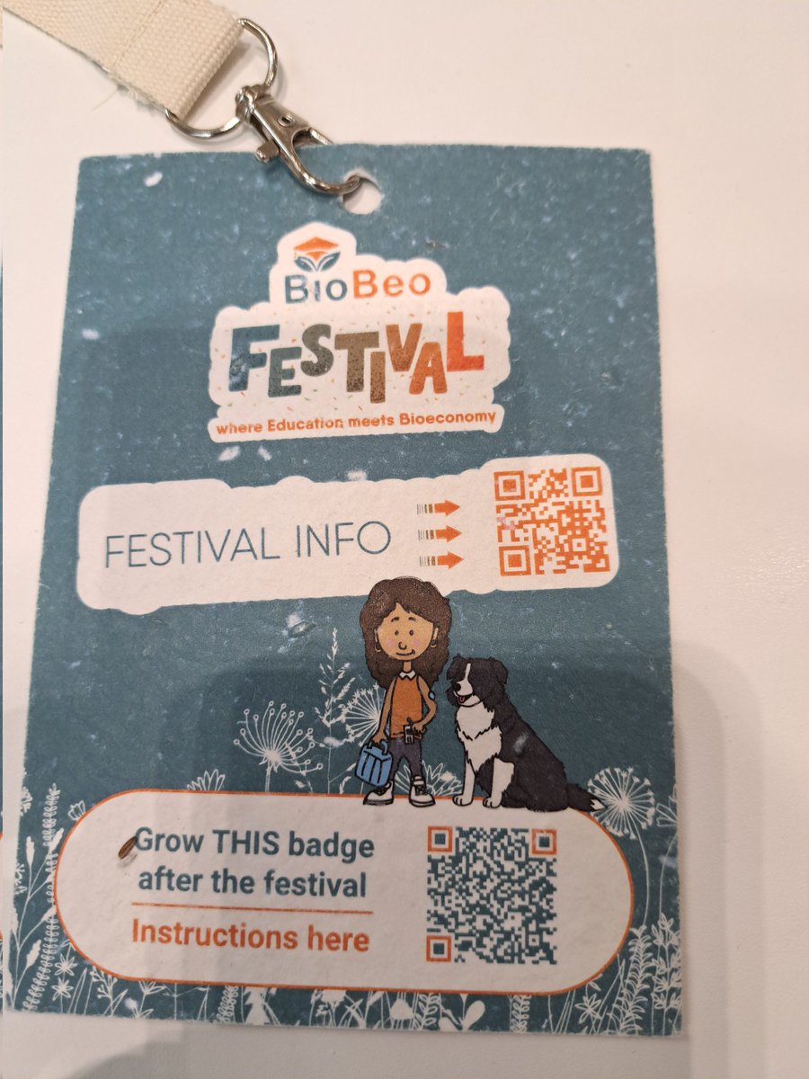 @DrColleen3 @it_se @AdvanceHE @Wonkhe @taso_he @The_AHEP @timeshighered @EFYE2023 @SRHE73 Agreed. We used cardboard badges with embedded carrot seeds for @BioBeo_EU Festival. We also promoted sustainable fashion, so no branded event t-shirts for volunteers either and a prize for most sustainably dressed which #BioBeo is repeating at @FestivalUCD June 8th.