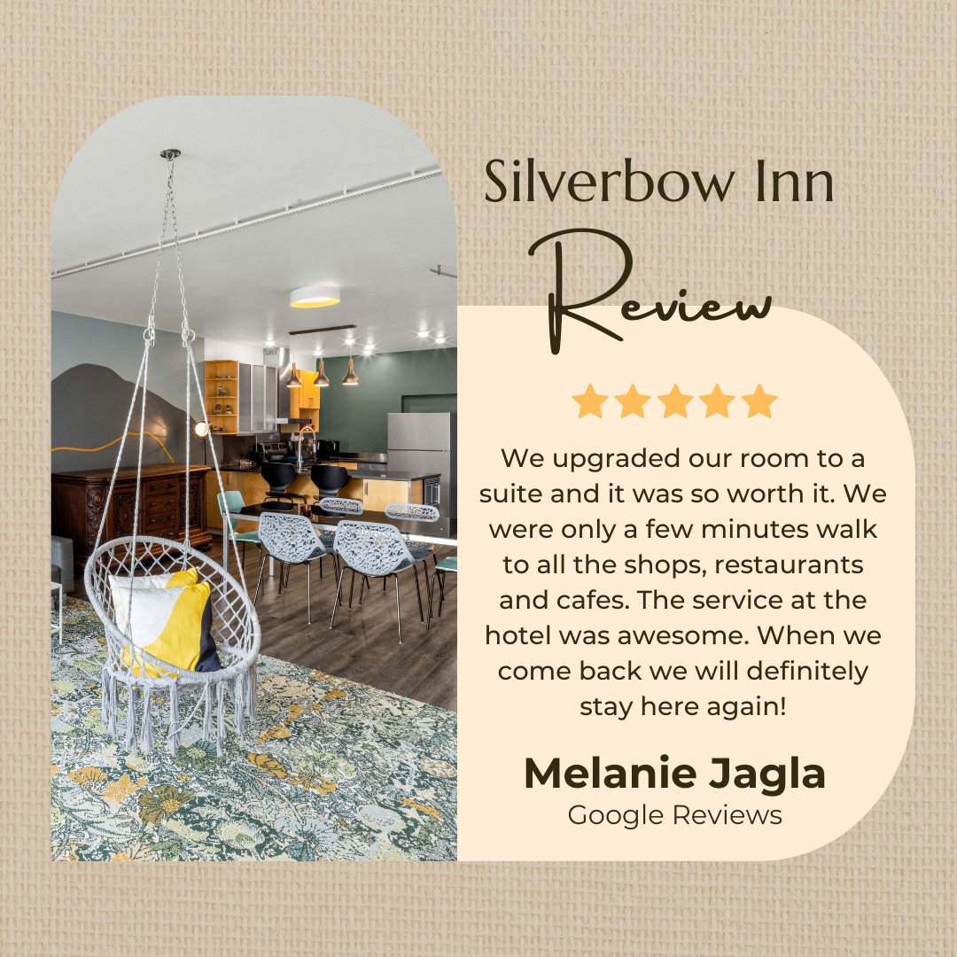 Melanie's words lit up our day! 😊 It's always wonderful to get positive feedback about our suites and service. We strive to make every stay special, and it's heartwarming when we hit the mark! 🌍✈️

#silverbowinn #guestreviews #hotelreviews #juneau #visitjuneau #traveljuneau