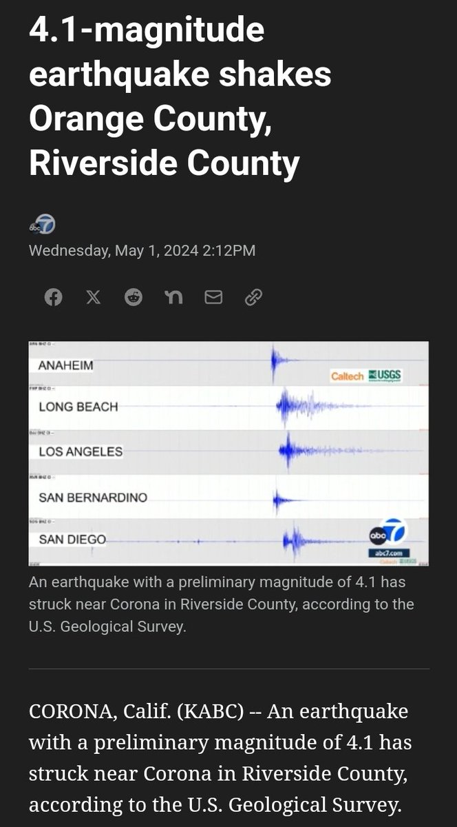 I didn't feel it up here in #Ventura, hope nothing broke at your place...🌎