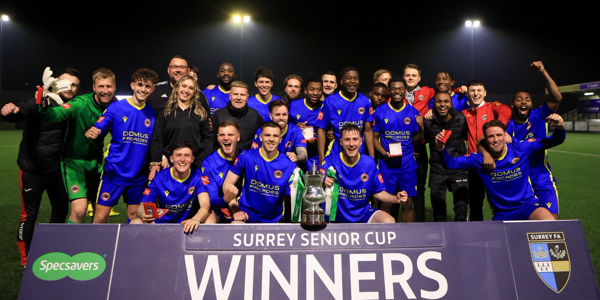Congratulations to South Park (Reigate) who beat Farnham Town 1-0 to win the Specsavers Surrey Senior Cup this evening!🏆

#surreyfacups24