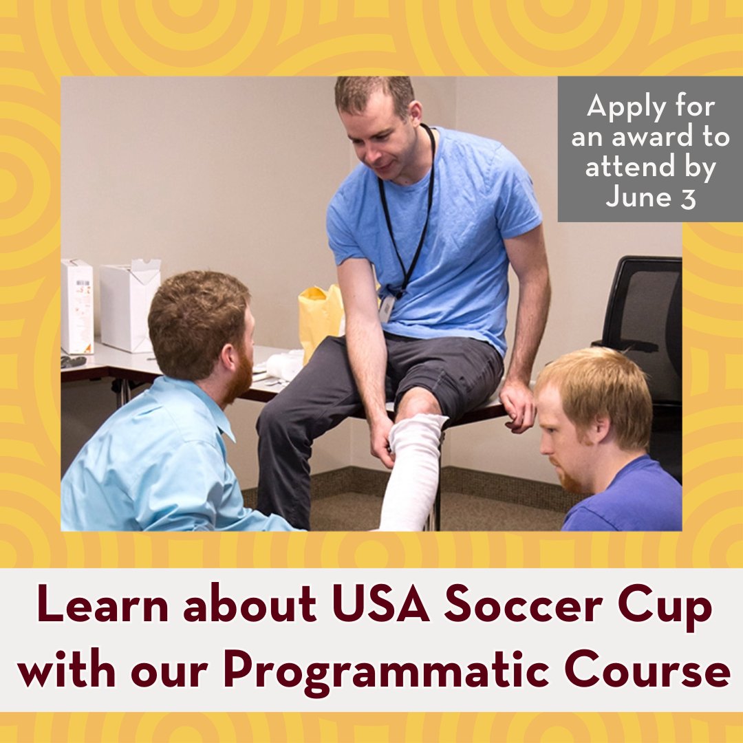 Shaping the future of sports medicine, one med student at a time! Sharpen your skills and boost your confidence in treating common injuries. Apply for an award before June 3 to join our USA Soccer Cup course! ⚽ Learn more: bit.ly/4av6kYa @umnmedschool #MedStudents