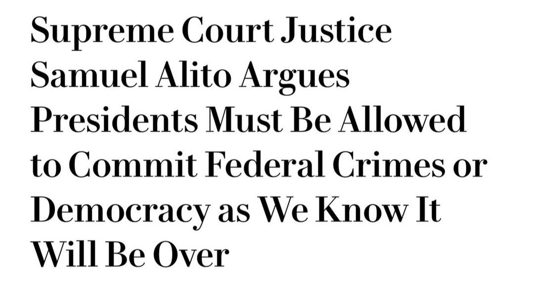 'And the spouses of Supreme Court justices, too.'