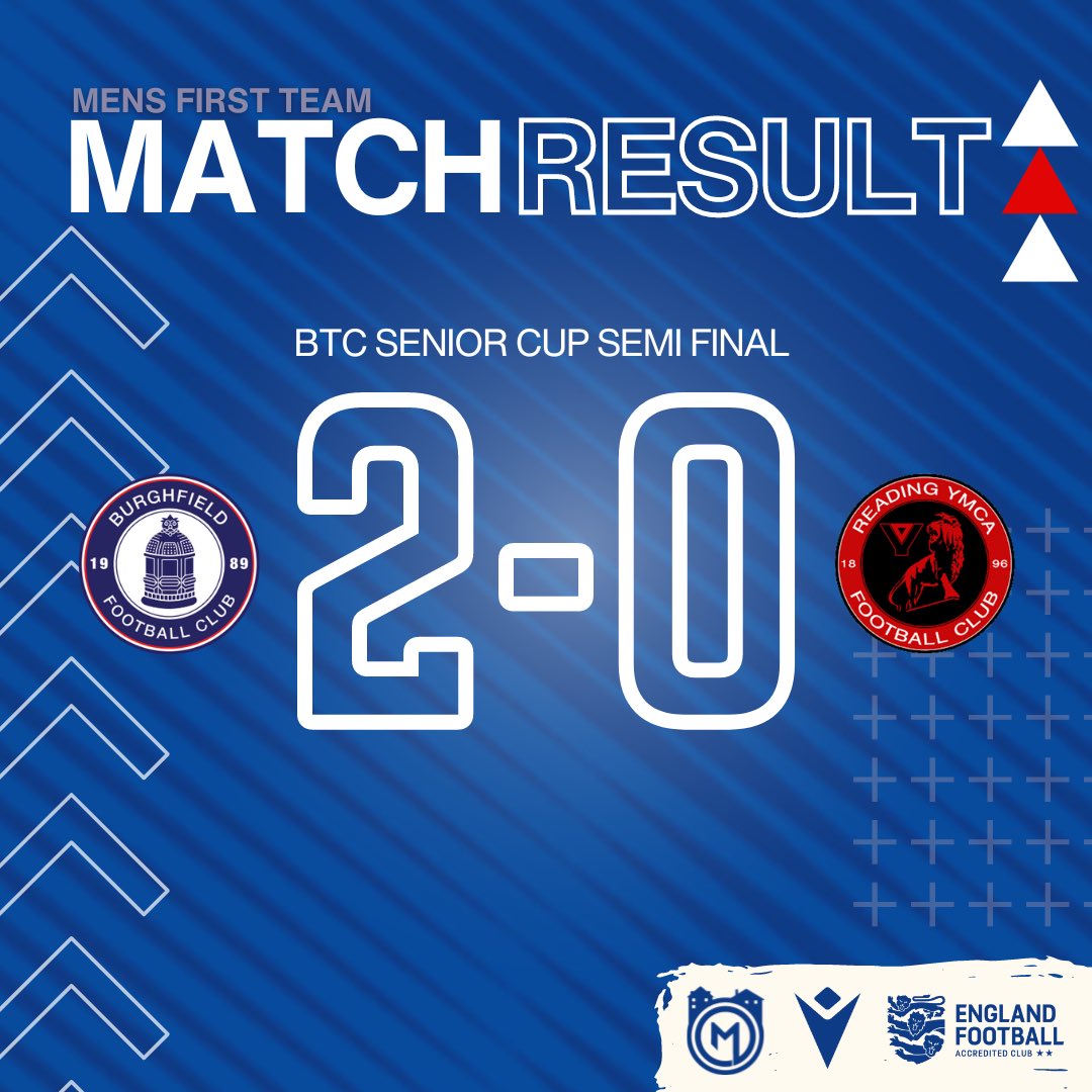 RESULT | Burghfield 2-0 Reading YMCA

The Men’s First Team are through to the @ThamesValleyPL BTC Senior Cup Final 🙌

⚽️ @jord_cox 
⚽️ @Tom_MCC21 

#UpTheFielders