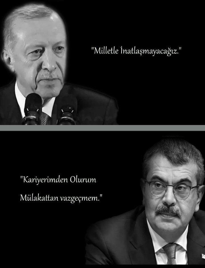 9 aydır görevini ifa edemeyen bir bakan vardır.
Bütün kurumlara adeta savaş açtı.
Akademisyeni mutsuz...
Başöğretmen ve uzman öğretmen mutsuz.
Beceremiyorsanız, istifa da hizmettir.
@Yusuf__Tekin
@RTErdogan
#HaykırıyoruzTekinistifa