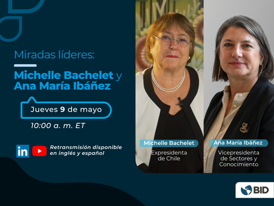 📢What's behind the path to #leadership for women in Latin America and the Caribbean? In this conversation with @anamibanez, Michelle Bachelet reflects on her experience as former President of #Chile. 🗓️May 9 ⏲️10am ET youtube.com/watch?v=3p1a6T…