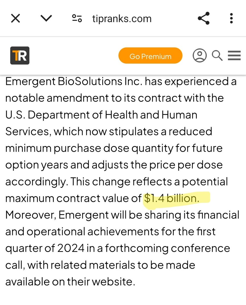 $EBS Huge news.