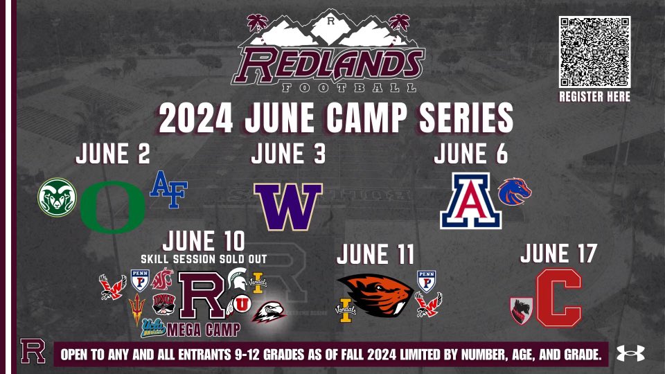 Going to be great to have @SUUFB_ back to the camps in June!! Get signed up at: iefootballcamps.com Limited capacity per session. More schools to be added soon!!