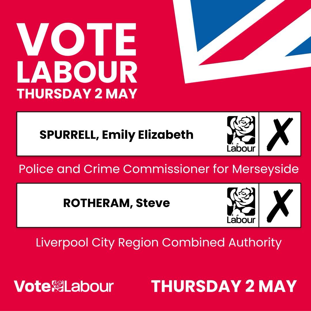 Your vote counts <a href="/MetroMayorSteve/">Steve Rotheram</a> <a href="/emilyspurrell/">Emily Spurrell</a>
