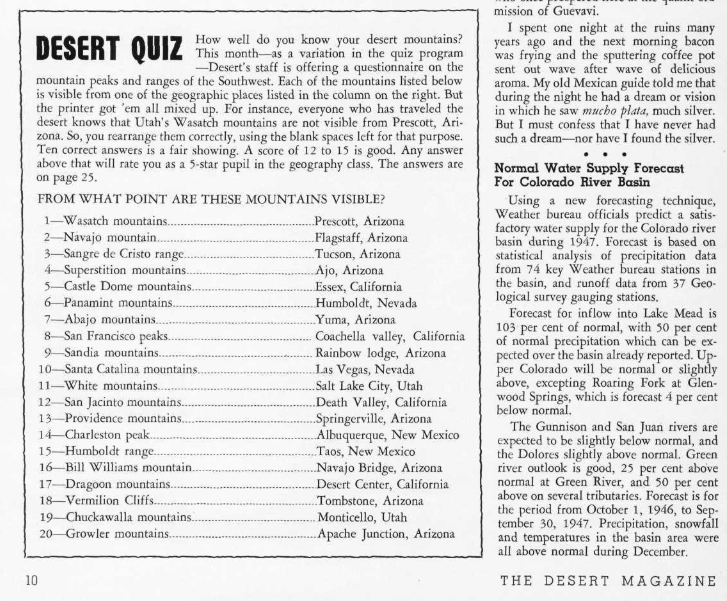 Colorado Basin RFC (@nwscbrfc) on Twitter photo Did you know that <a href="/nwscbrfc/">Colorado Basin RFC</a> began as a "Water Supply Forecast Unit" in 1947? We recently came across this blurb from a March, 1947 issue of "The Desert Magazine" with what might be our very first forecast! We became a River Forecast Center in 1969. #coloradoriver #water Did you know that <a href="/nwscbrfc/">Colorado Basin RFC</a> began as a "Water Supply Forecast Unit" in 1947? We recently came across this blurb from a March, 1947 issue of "The Desert Magazine" with what might be our very first forecast! We became a River Forecast Center in 1969. #coloradoriver #water