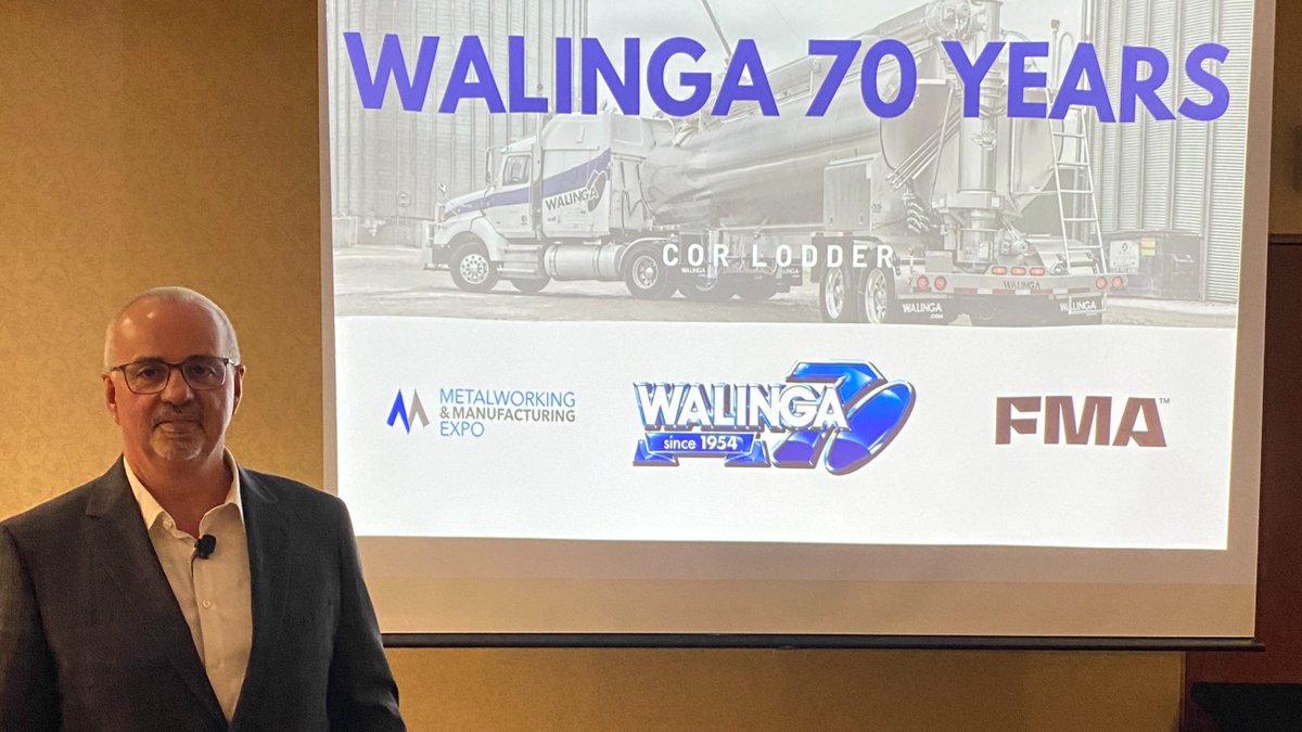 Our team attended the @CdnMetalworking in Winnipeg yesterday. The keynote speaker, Cor Lodder, Director at @WalingaInc, delivered an inspiring message about what sets Walinga apart from its competitors. 1/2
#MME #CdnInnovation #CdnAg