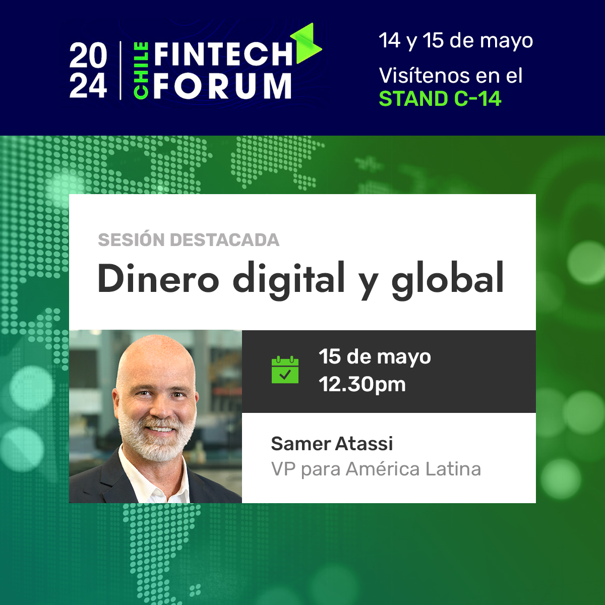 ¡Súmate a nosotros esta semana en el Chile Fintech Forum en Santiago y no te pierdas la sesión destacada del miércoles con Samer Atassi de Jumio! Agenda una reunión: calendly.com/events-latam/r…