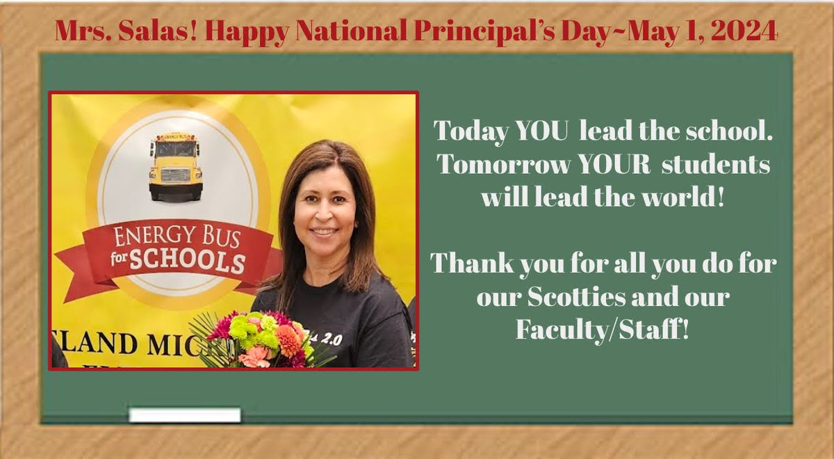 Take time to today and say thank you to our Principal, Mrs. Salas @SagelandMicro who looks after your children every day. After all, they guide academic success and set the tone for an entire school. @YsletaISD @AVillanueva_AP @MicaelaMoncada3
