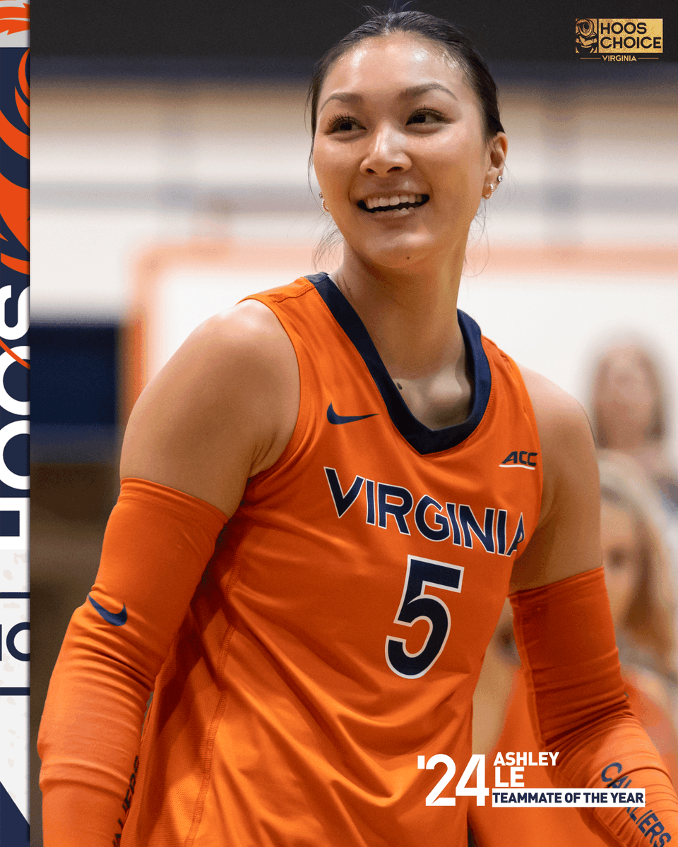 Congratulations to Ashley Le for winning 'Teammate of the Year' at the Hoos Choice Awards!🥳 #GoHoos