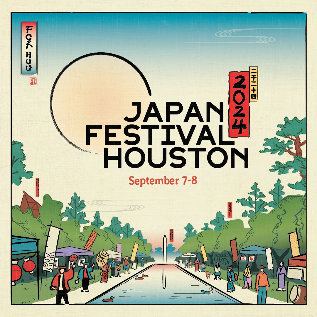 We’re making a “MEI-JI” move!!!
 
#JapanFestivalHouston, one of #Houston’s largest FREE outdoor entertainment weekends, will be held on SEPTEMBER 7-8, aligning with “Meiji Modern: Fifty Years of New Japan” -- a landmark exhibition of Meiji-era art at @mfah.  #savethedate
