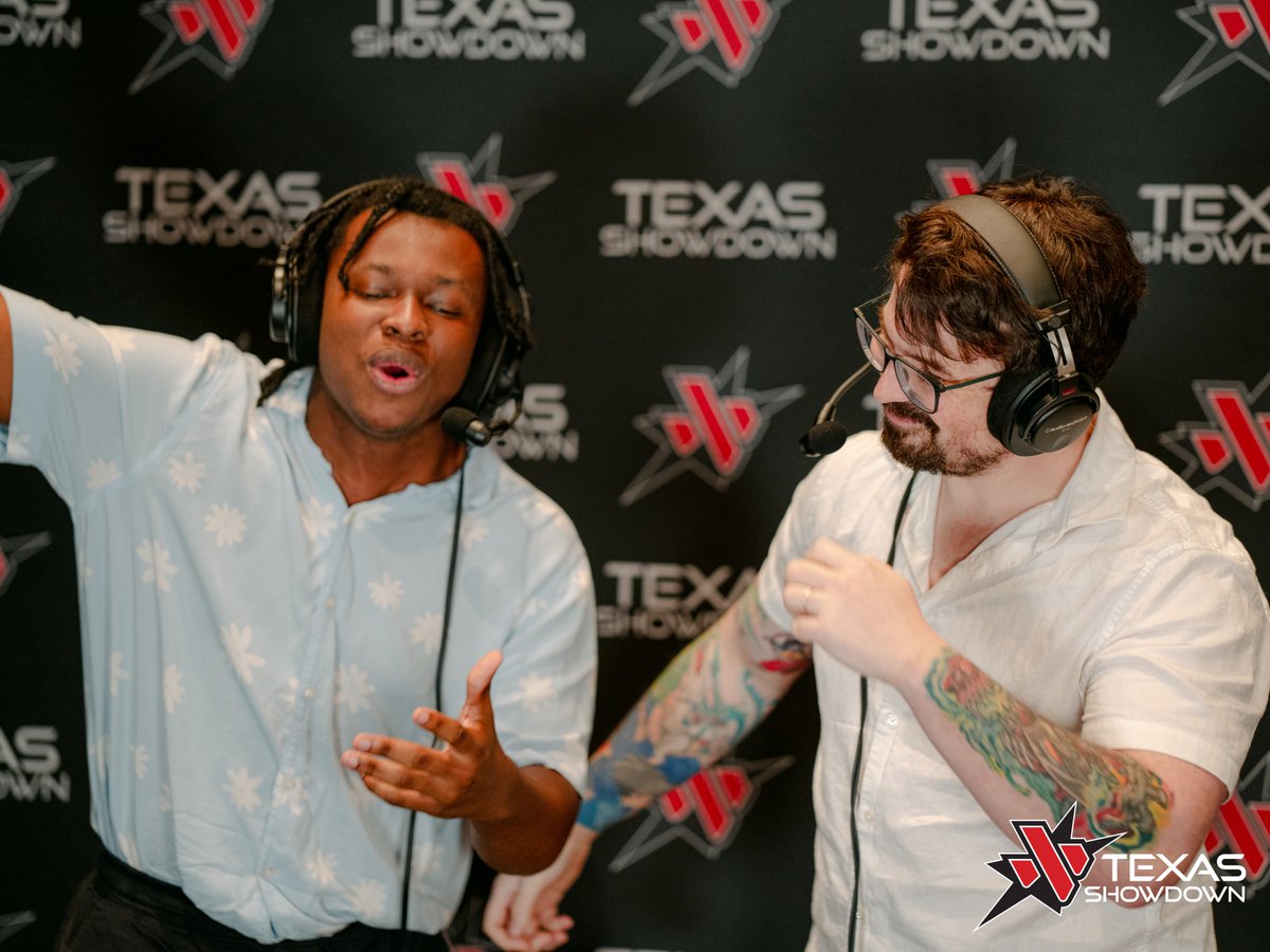 Finally got to hop on the mic with my goat and mentor @BasedJakeRyan and some crazy shots got taken... 😭the @BlueSkyGuyBSG reverse sweep had us too lit LOL Thank you @Texas_Showdown for all of the great memories !!