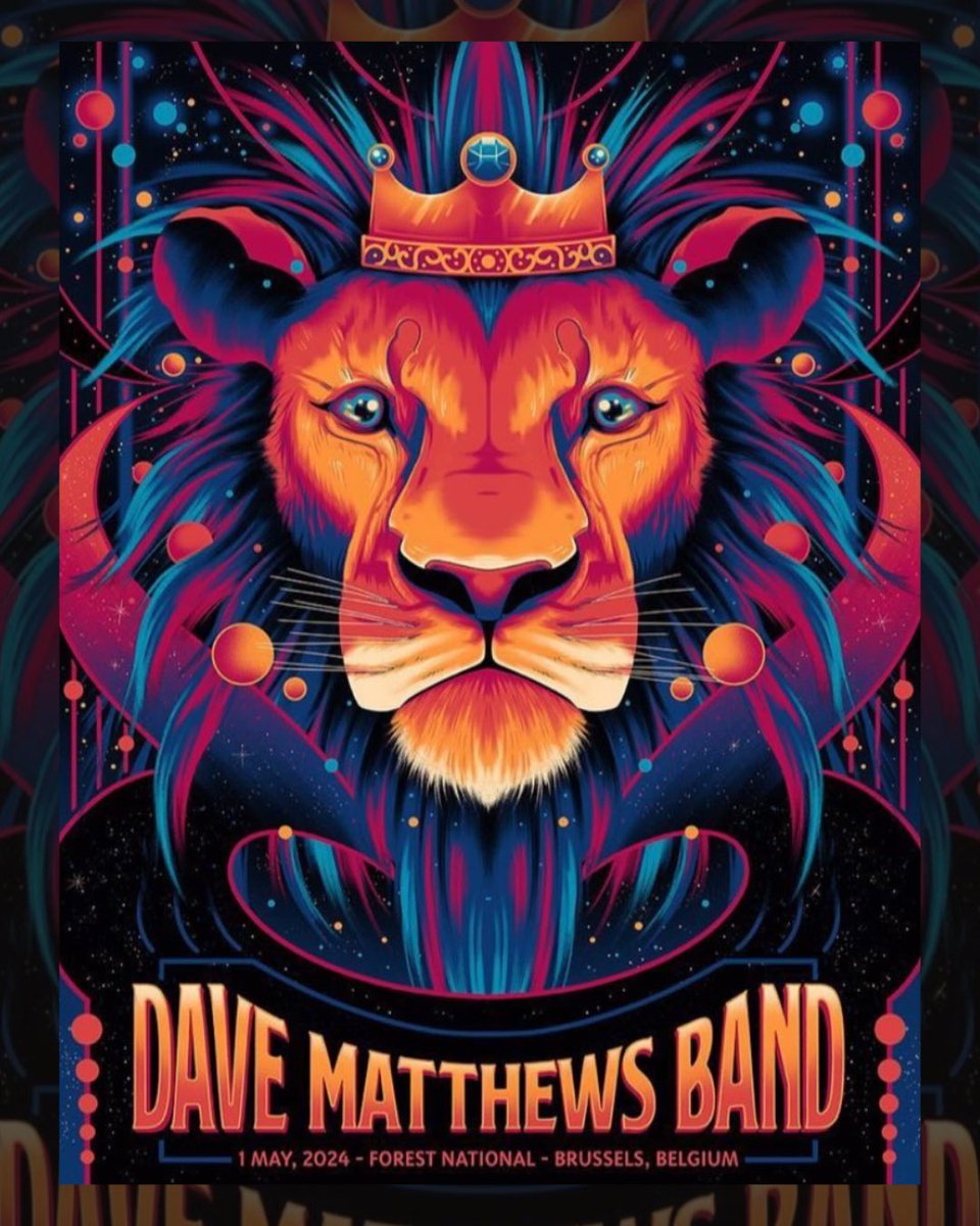 DMB Brussels poster by @ArnoKiss #dmb #davematthewsband #davematthews #dmbgorgecrew #dmbgc #gorgecrew