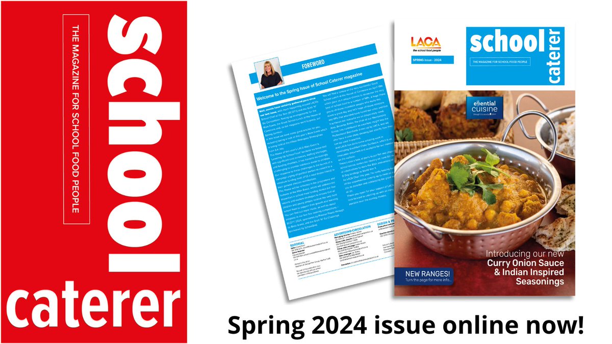 The spring issue of LACA School Caterer magazine is online now! Read online: laca.co.uk/publication/ar…