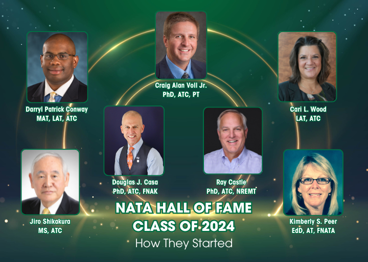 NATA Now is honoring the 2024 members who will be inducted into the NATA Hall of Fame during the @NATAevents convention in New Orleans. The inductees give insight into their genesis in athletic training, sharing why they chose to pursue it as a career. tinyurl.com/bdf22ukx