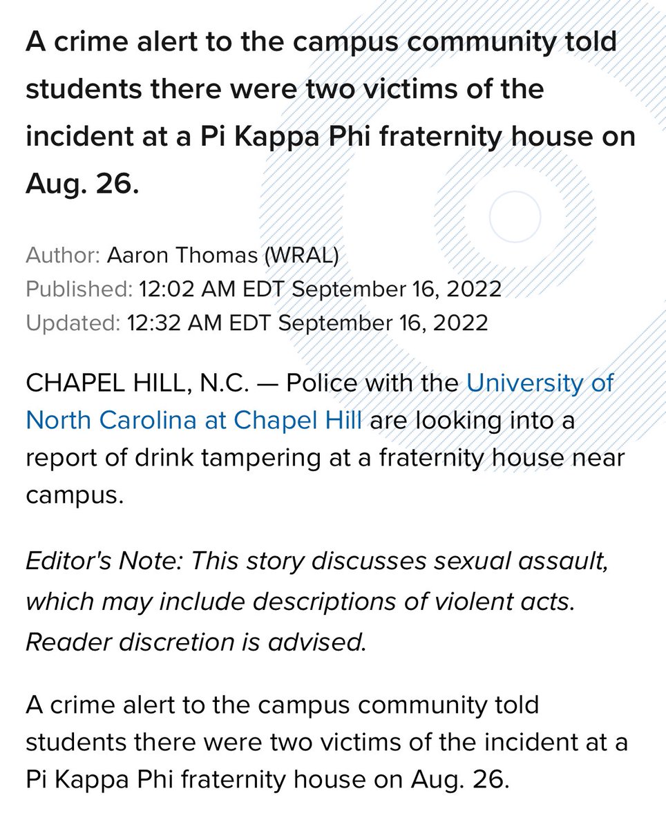 I wonder what else UNC’s chapter of Pi Kappa Phi has done
