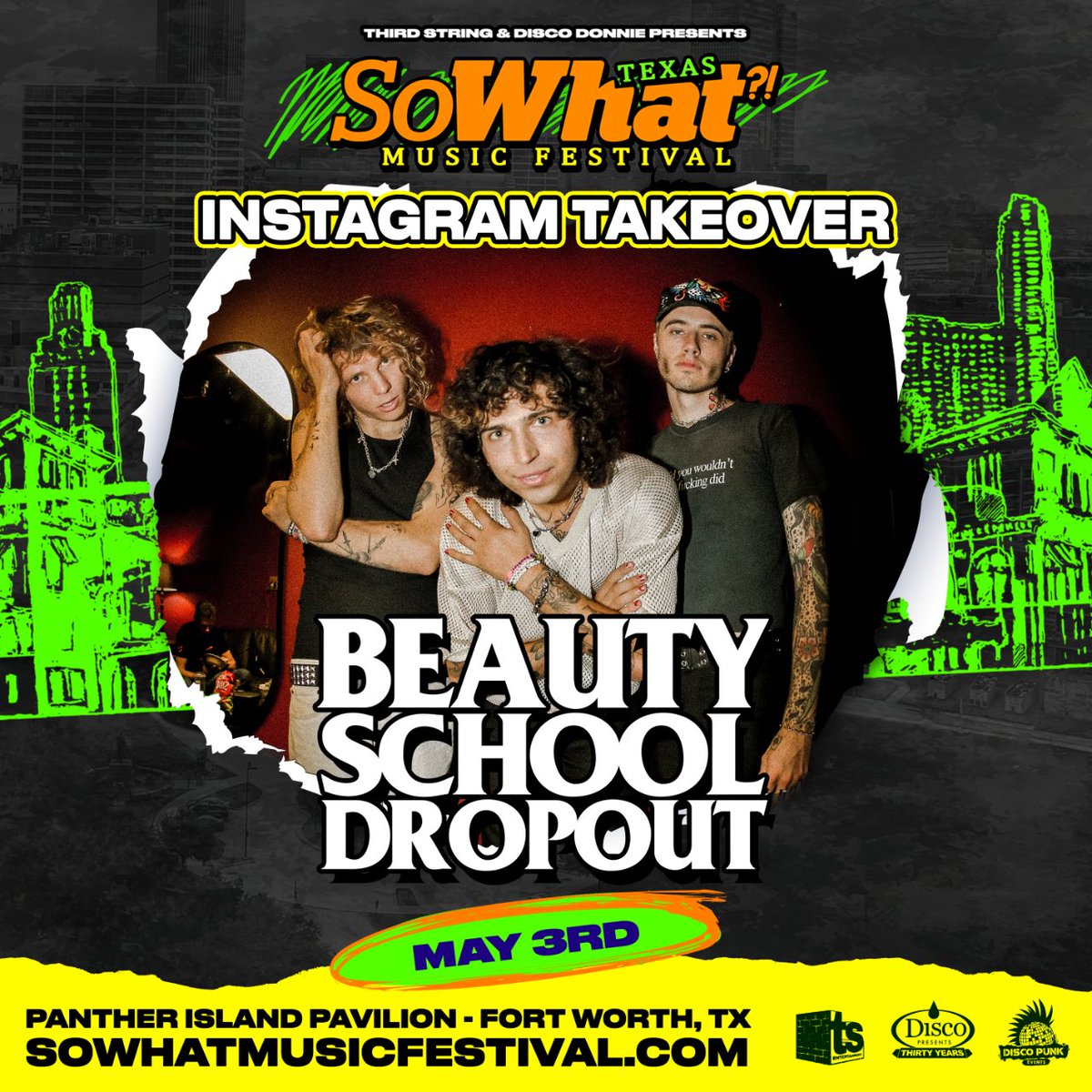🗣️ calling all Dropouts - tune into our Instagram THIS FRIDAY May 3rd for some fun with @bsd_wav 🌟 instagram.com/sowhatmusicfes…