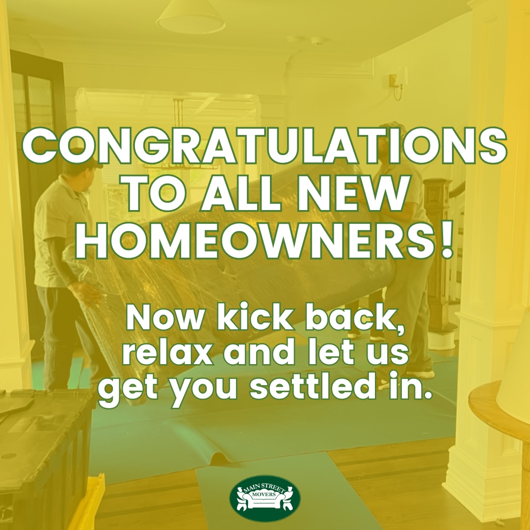 To all those who have only recently finished the long and tiresome process of purchasing your new home, we’re sure it feels like it’s time to let someone else finish getting you settled in. That’s why we’re here!🙋 Call #MainStreetMovers today to get your move over the finish ...