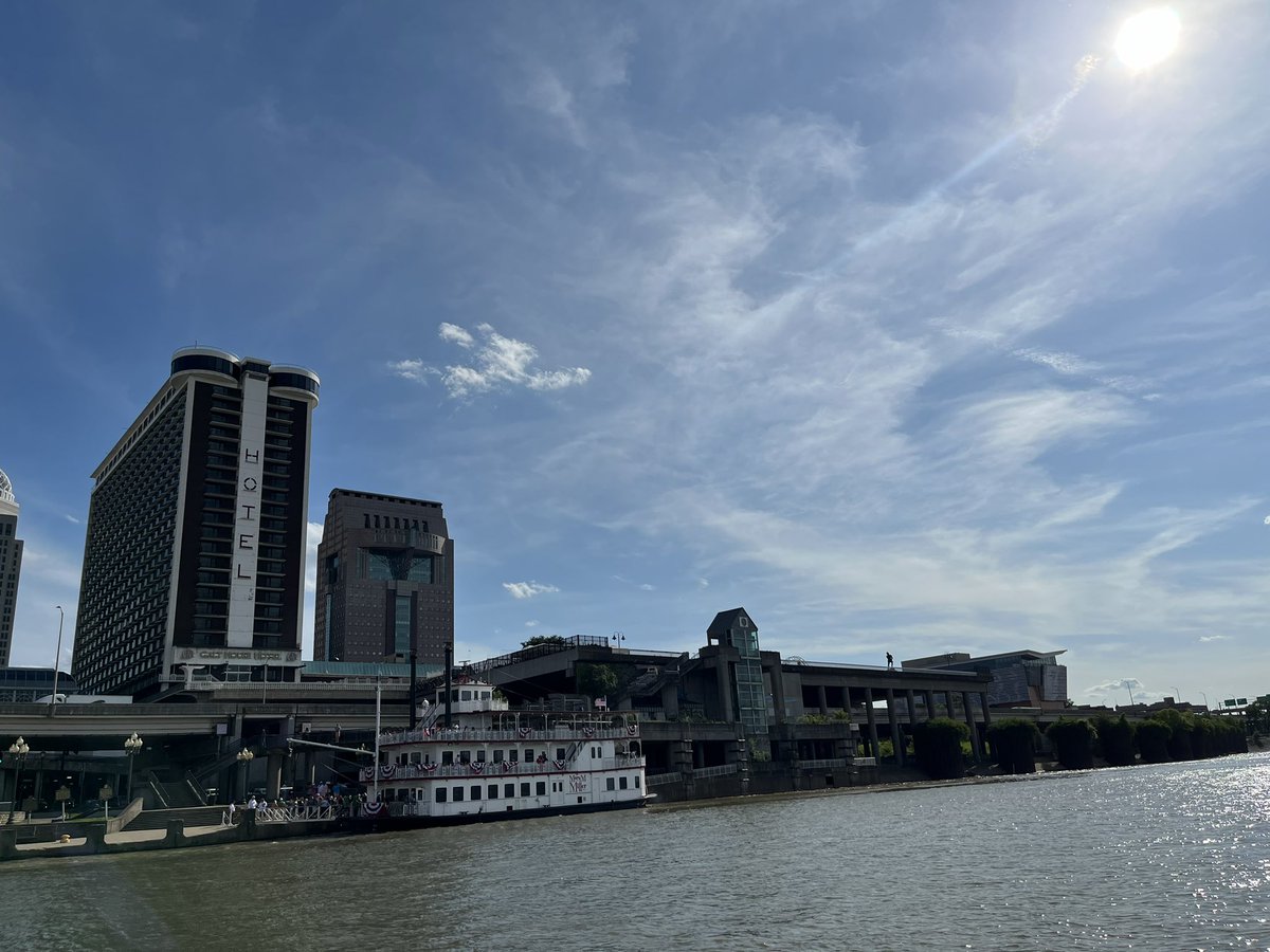 Not a bad day at my office. Getting ready to keep a watchful eye on the @KyDerbyFestival Great Steamboat Race from our River Unit. #KDF #Louisville