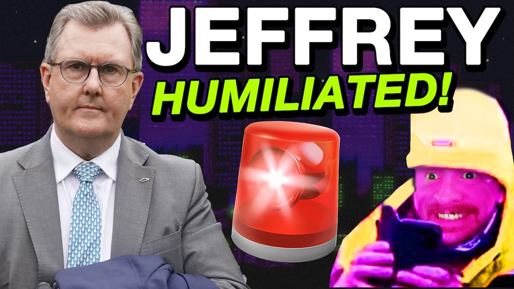 Jeffrey Donaldson has been busted for crimes too horrific to mention, and his detractors are literally squealing with joy as he's chaotically dragged into the courthouse! New clip out now. 📼👇