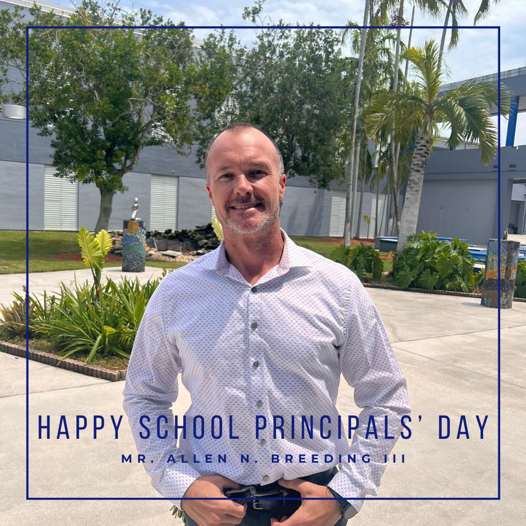 Happy School Principals’ Day to our Top Dog, Mr. Breeding! @SuptDotres @MDCPS @MDCPSSouth @SROMartinTReid #MakeItBraddock #TopDog #SchoolPrincipalsDay