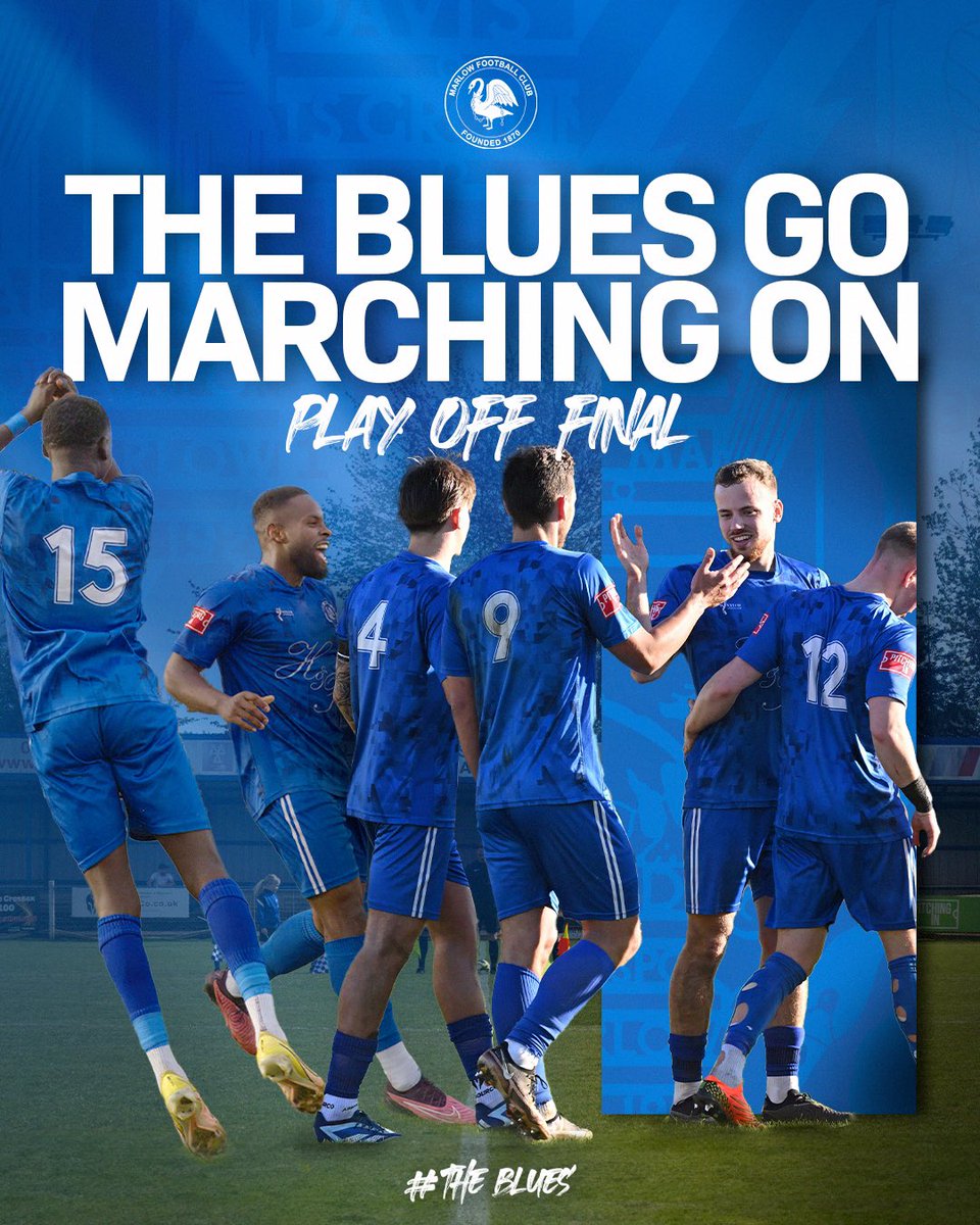THE BLUES GO MARCHING ON 🔵

#WeAreMarlow #TheBlues #MarlowFC