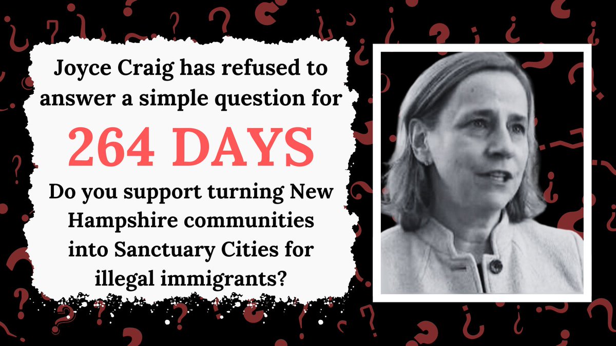 Day 264 of @JoyceCraigNH dodging a simple question. #nhpolitics #nhgov