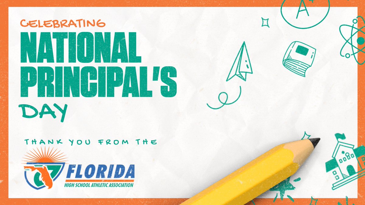 🎉 Happy #NationalPrincipalsDay! Huge gratitude to the incredible principals of Florida from the #FHSAA Thank you for your unwavering support and dedication to our member schools and their athletic programs. You truly make a difference! 🏫👏 #ThankAPrincipal