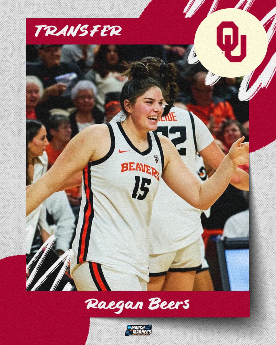 .@RaeganBeers has a new home 👀 The forward is headed to @OU_WBBall! #NCAAWBB