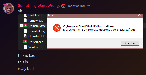 betpowo's tweet image. pro tip: do NOT open .fnfc files with winrar and set it as default opener.