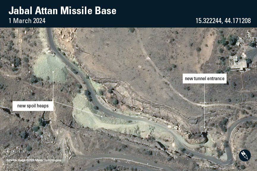 New 2024 March Satellite images of Jabal Atan area in Sana

Showing that Yemen Houthis is building an underground base in this area.

#Yemen | #Israel | #Rafah | #Gaza