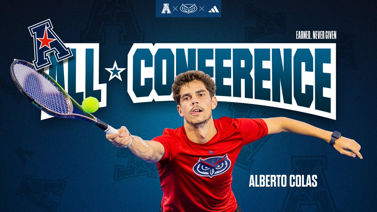 Congrats to @faumtennis player Alberto Colas on being named to the @American_Conf All-Conference team! 👏 #FAU #WinningInParadise 🎾 bit.ly/3UlzHFD