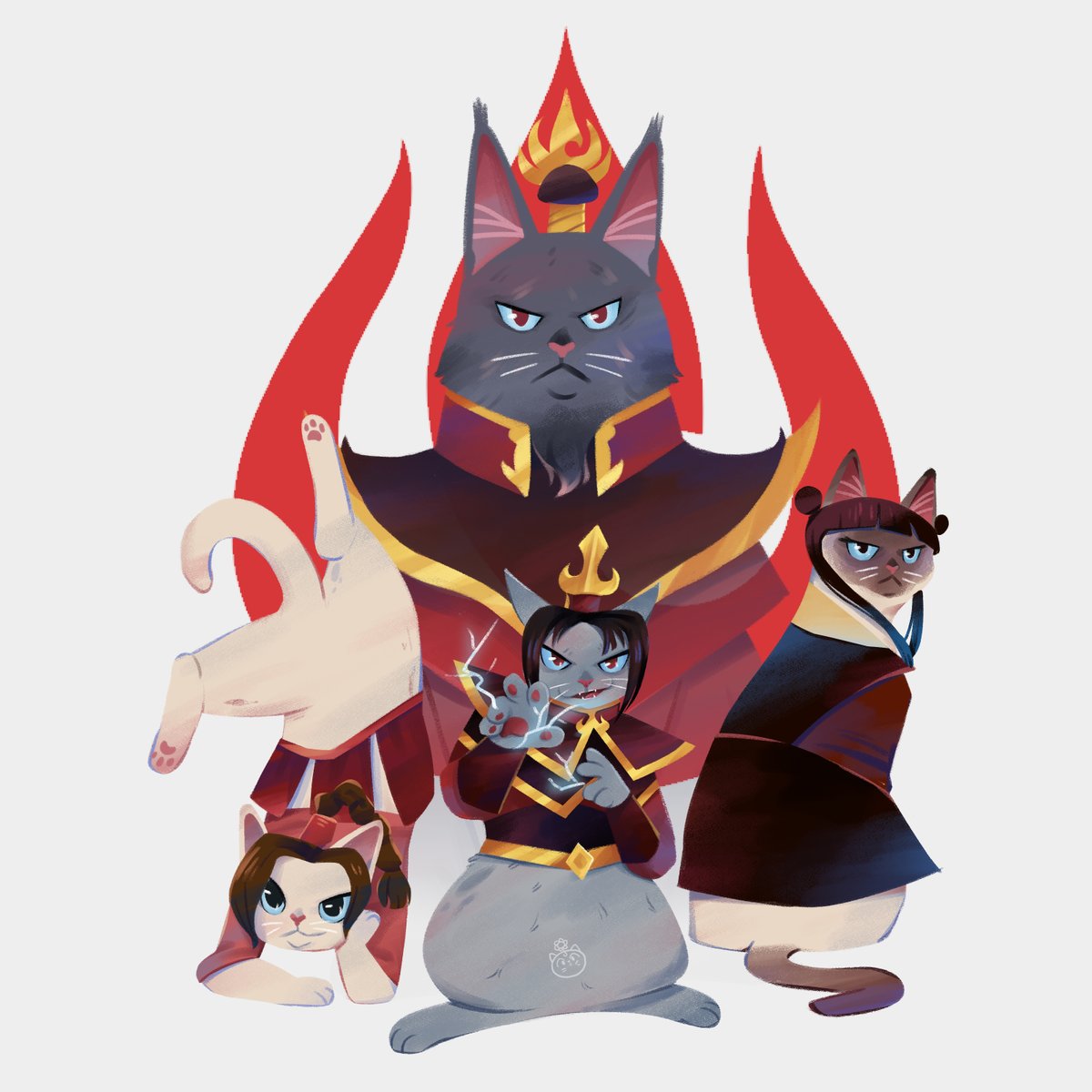 ozai's angels as a Cat 

#floskatt #atla #azula #mai #tylee #ozaiangels #ozai #firelord #catillustrations #avatarthelegendofaang #avatarnetflix #avatar #firenation #firebenders